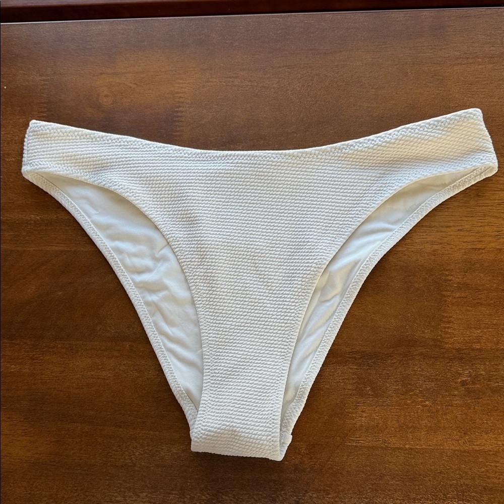 H&M White Bikini Bottom Size 8 NWT